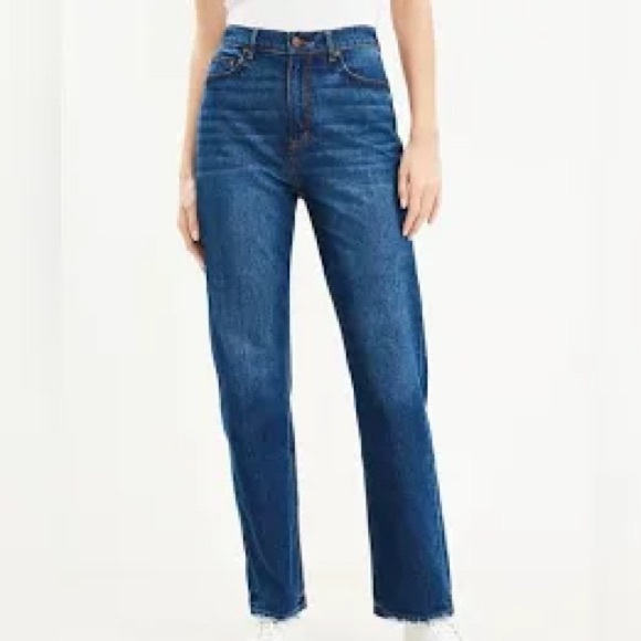 LOFT Denim - LOFT the Relaxed Jeans High Rise Size 10